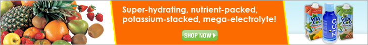 coconut water horizontal web banner