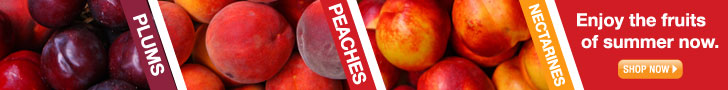 stone fruit horizontal web banner
